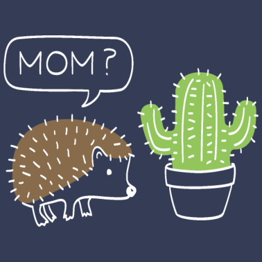 Zoom image zabawny kaktus z prezentem jeż