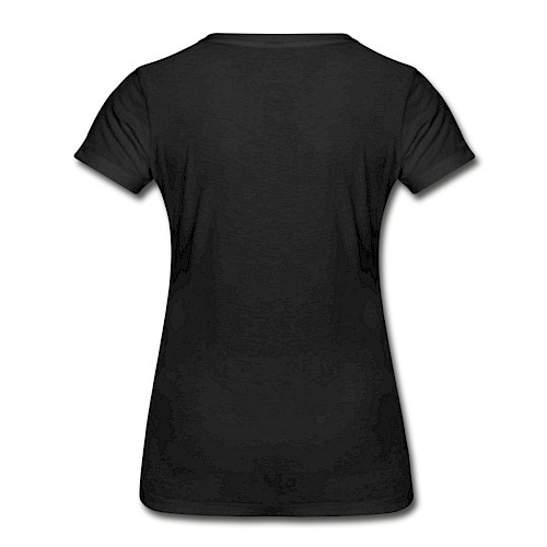 Women's Premium Organic T-Shirt Hinten black