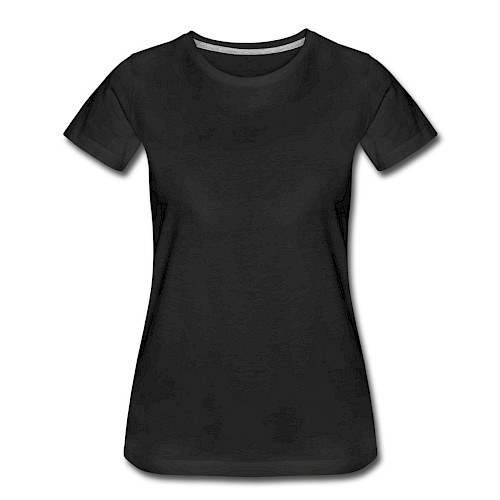 Women's Premium Organic T-Shirt Vorne black