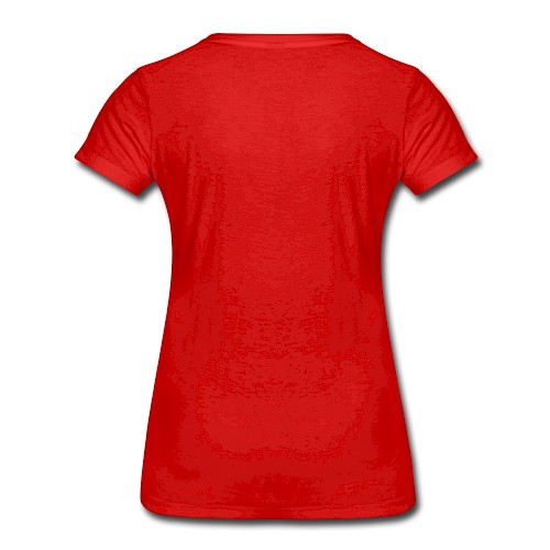 Women's Premium Organic T-Shirt Hinten red