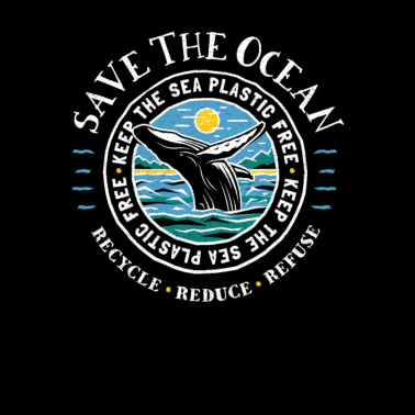 Zoom image Save The Ocean - Keep The Sea Plastic Free - Whale