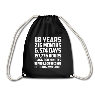 18e verjaardag  - 18 jaar 216 maand 6574 dagen geweldig cadeau