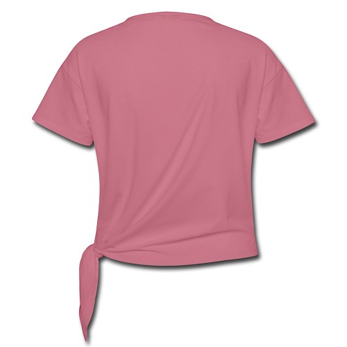 Frauen Knotenshirt Hinten Malve
