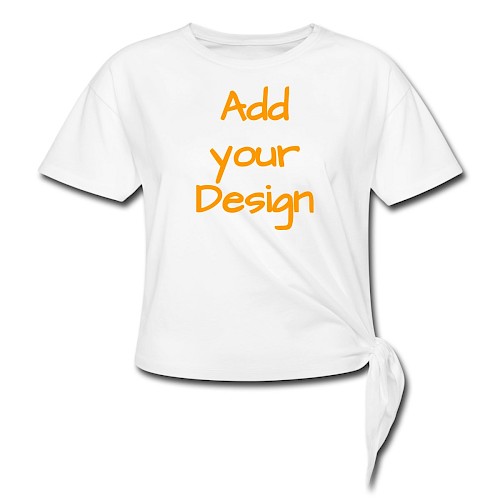 T-shirt à nœud Femme blanc