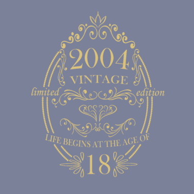 Zoom image Vintage 2004 Födelsedag Vintage 18-årsdag