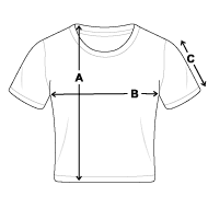 Crop T-Shirt Size overview