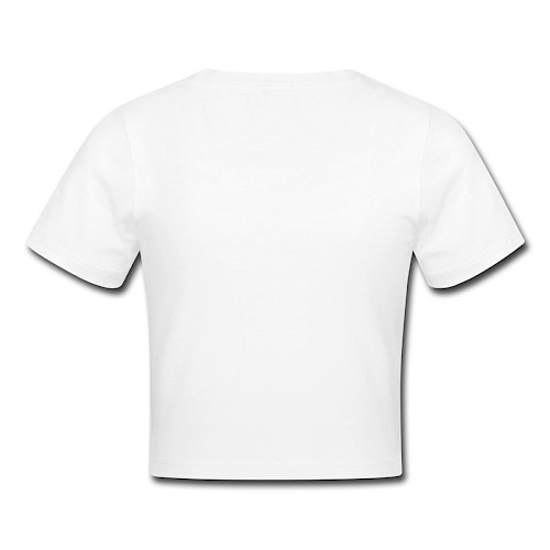 Crop T-Shirt Hinten Weiß