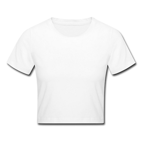 Crop T-Shirt Vorne Weiß