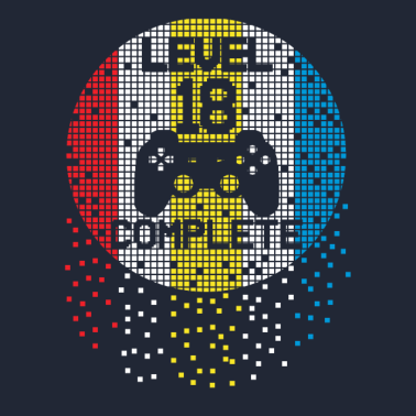 Zoom image 18. Geburtstag Level 18 Jahre Over Pixel 2002 Game