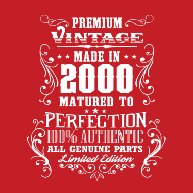 Zoom image 2000 18 Premium Jahrgang Geburtstag Geschenk EN