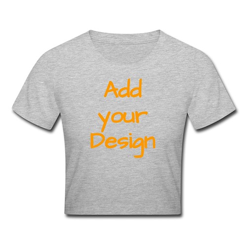 Crop T-Shirt heather grey