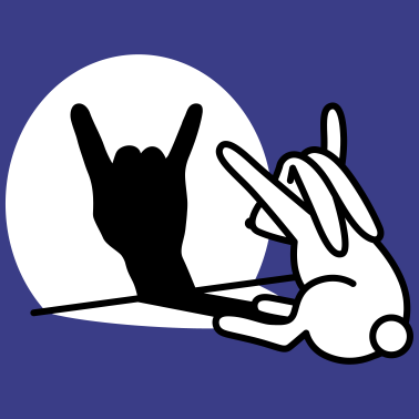 Zoom image Rabbit Shadow Hand ROCK Music HARD ROCK Fan