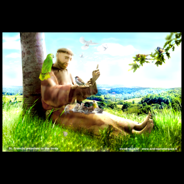 Zoom image San Francesco e la predica agli uccelli