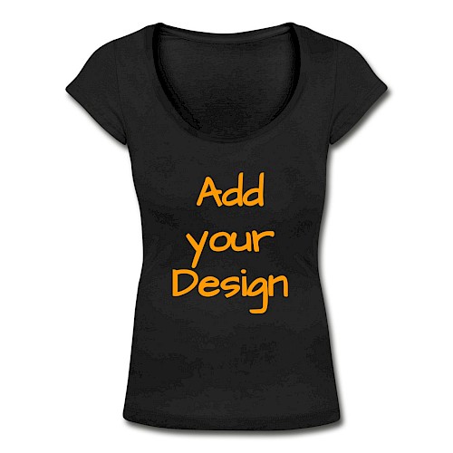 Women's Scoop Neck T-Shirt black