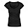 thumbnail Frauen T-Shirt mit U-Ausschnitt Vorne Schwarz