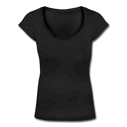 Women's Scoop Neck T-Shirt Vorne black