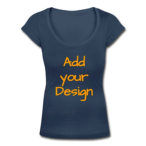 Women's Scoop Neck T-Shirt navy