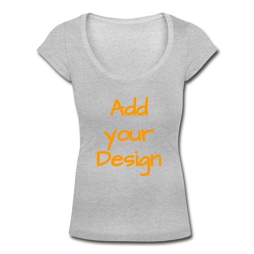Women's Scoop Neck T-Shirt heather grey