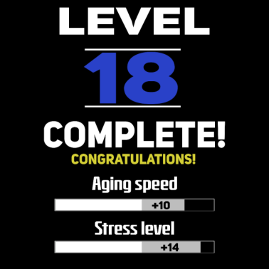 Zoom image Nivå 18 - 18th Birthday Gaming Rolig gåva