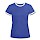 thumbnail Vrouwen contrastshirt Vorne blauw/wit