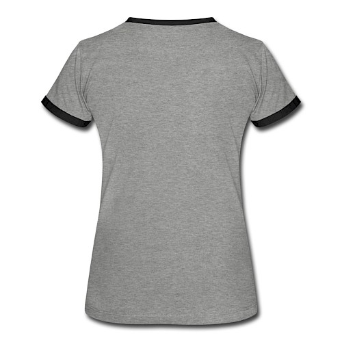 Women's Ringer T-Shirt Hinten heather grey/black