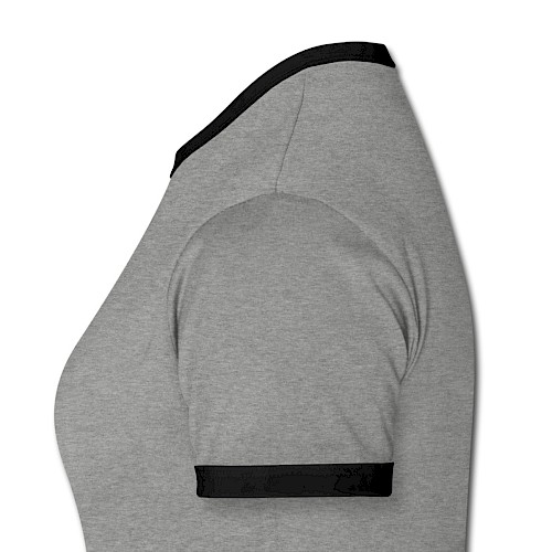 Women's Ringer T-Shirt Links heather grey/black