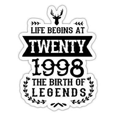 18e anniversaire  - 18. Geburtstag - 1998 - 18th Birthday - Vintage