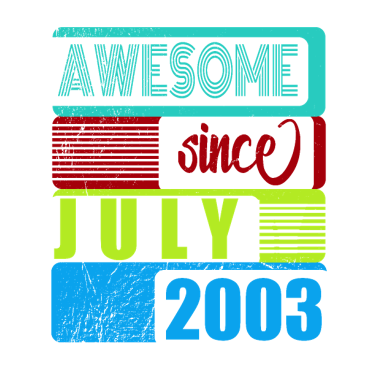 Zoom image 18. Geburtstag Awesome seit Juli 2003 B Day