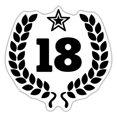 18e anniversaire  - 18 - Achtzehn - Birthday - Geburtstag - volljährig