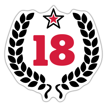 18e anniversaire  - 18 - Achtzehn - Birthday - Geburtstag - volljährig