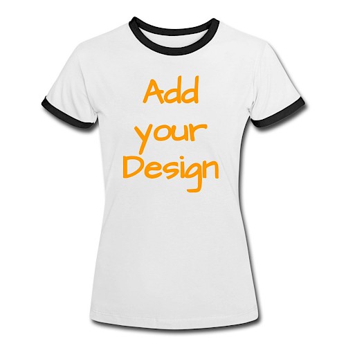 Women's Ringer T-Shirt white/black