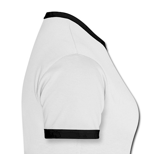 Women's Ringer T-Shirt Rechts white/black