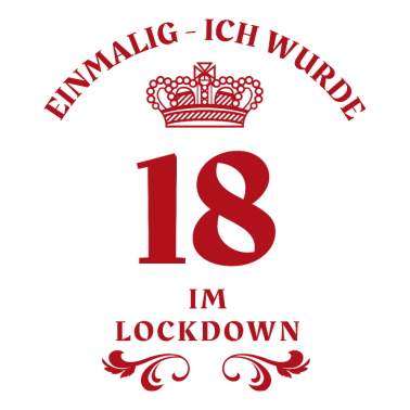 Zoom image einmalig volljährlich im lockdown 18 rot
