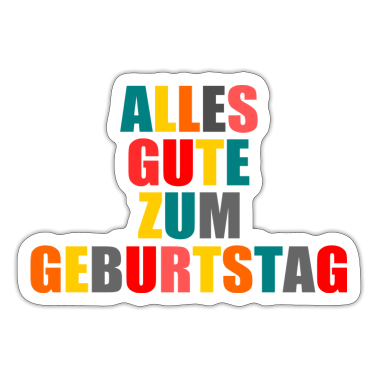 18e anniversaire  - Alles Gute Zum Geburtstag. HAPPY BIRTHDAY.