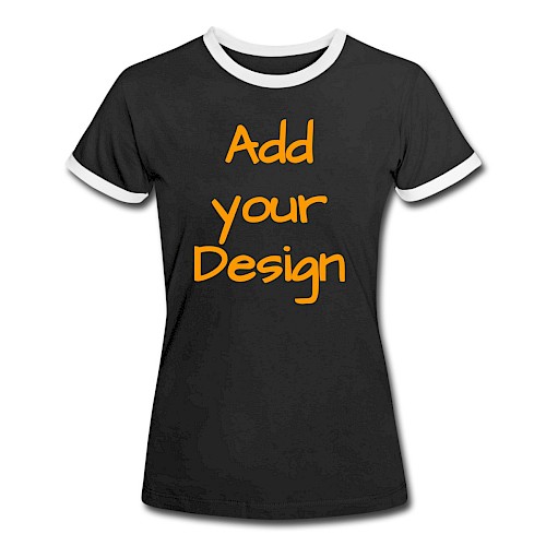 Women's Ringer T-Shirt black/white