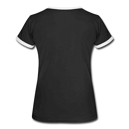 Women's Ringer T-Shirt Hinten black/white