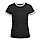 thumbnail Vrouwen contrastshirt Vorne zwart/wit