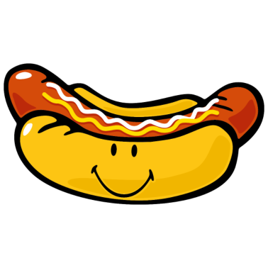 Zoom image Smiley hotdog