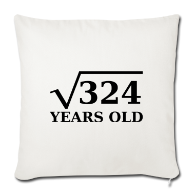 18. Geburtstag  - Wurzel 324 Jahre alt schwarz