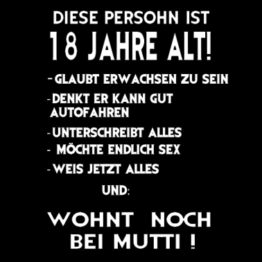 Zoom image 18 Jahre /Geburtstag, spruch