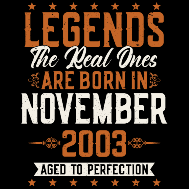 Zoom image Legenden geboren in November Jahrgang 2003