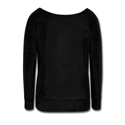 Frauen Pullover mit U-Boot-Ausschnitt von Bella Hinten Schwarz