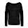 thumbnail Women's Boat Neck Long Sleeve Top Vorne black