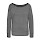 thumbnail Women's Boat Neck Long Sleeve Top Vorne dark heather grey