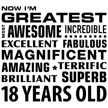 Zoom image 18. Geburtstag 18 Jahre großartig erwachsen superb
