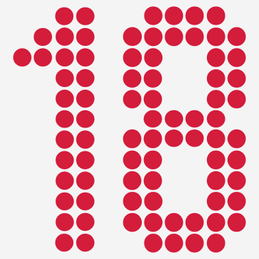 Zoom image 18 Points, Zahlen, Jahr, Geburtstag, Sport,