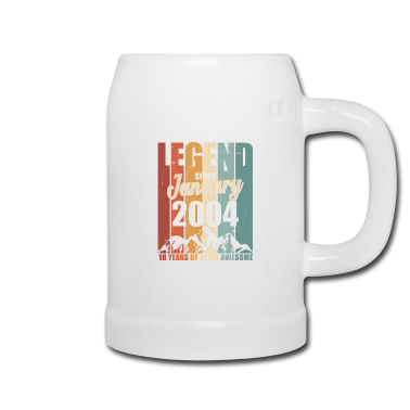 18. Geburtstag  - 18 Geburtstag Januar Jahrgang 2004 geboren Legende