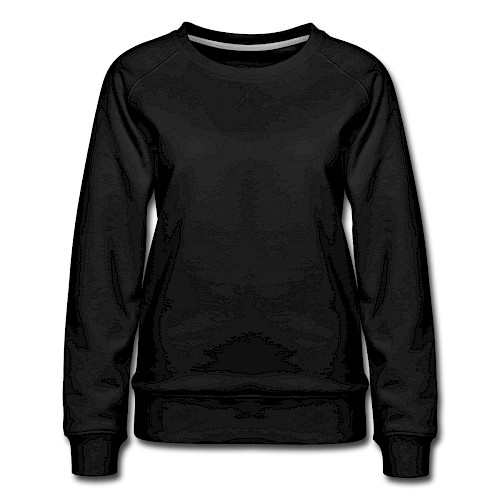 Women's Premium Sweatshirt Vorne black
