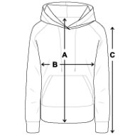 Vrouwen Premium hoodie Maat overzicht