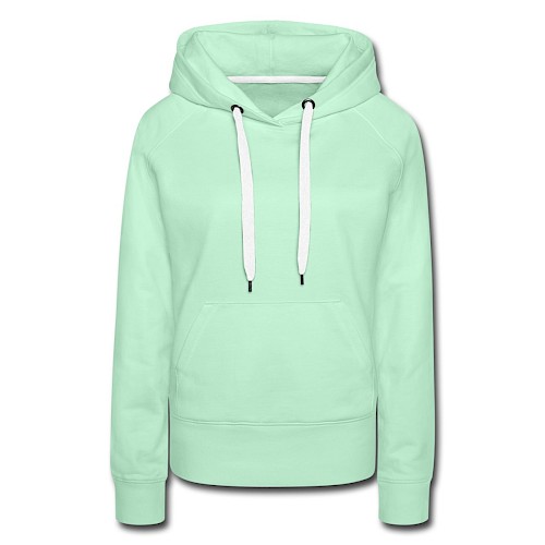 Frauen Premium Hoodie Vorne helles Mintgrün